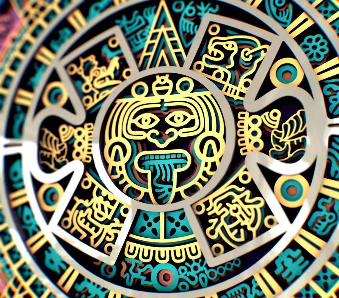 CALENDARIO AZTECA MULTICAPAS
