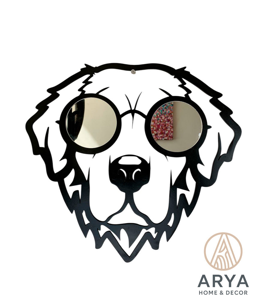 ESPEJO DECORATIVO GOLDEN RETRIEVER