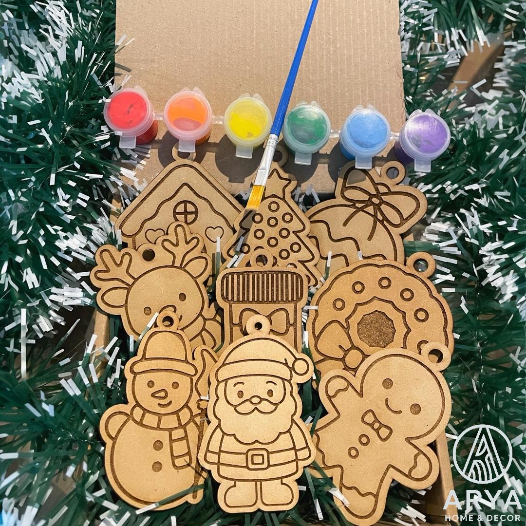 Esferas Navideñas para Pintar – Set de 9 piezas