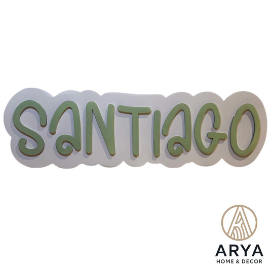 LETRERO DE PARED NOMBRE MODELO BROWNIE