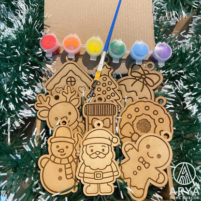 Esferas Navideñas para Pintar – Set de 9 piezas