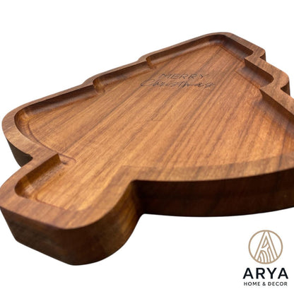 TABLA GRABADA ÁRBOL NAVIDEÑO