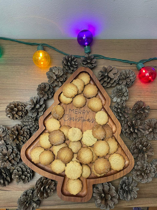TABLA GRABADA ÁRBOL NAVIDEÑO