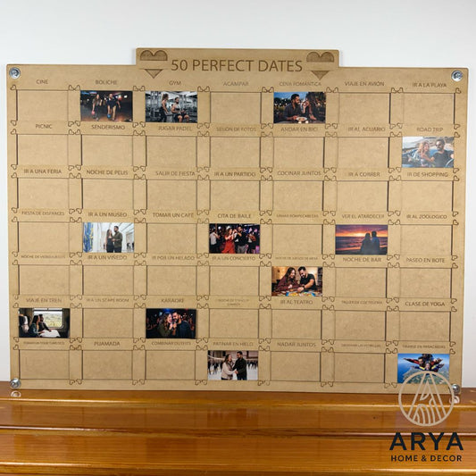 Las 50 Citas – Cuadro para llenar con tus mejores recuerdos