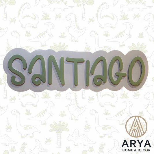 LETRERO DE PARED NOMBRE MODELO BROWNIE