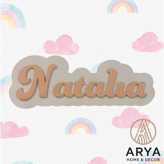 LETRERO DE PARED NOMBRE MODELO FUNKY