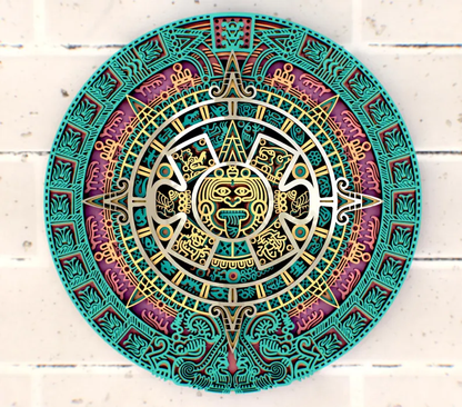 CALENDARIO AZTECA MULTICAPAS