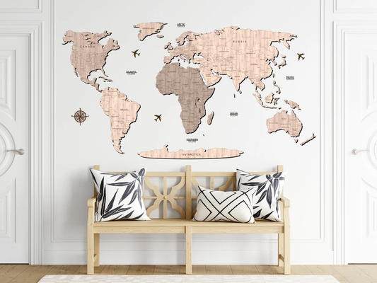 MAPA MUNDIAL CON NOMBRES