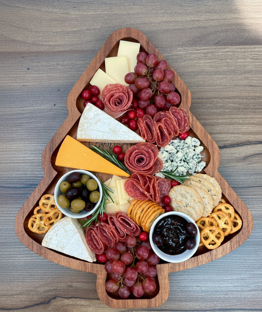 TABLA GRABADA ÁRBOL NAVIDEÑO